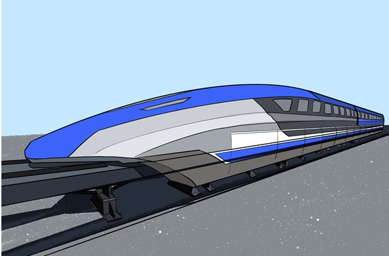 人工智能磁懸浮技術(shù)打造磁懸浮汽車(chē)。效果圖